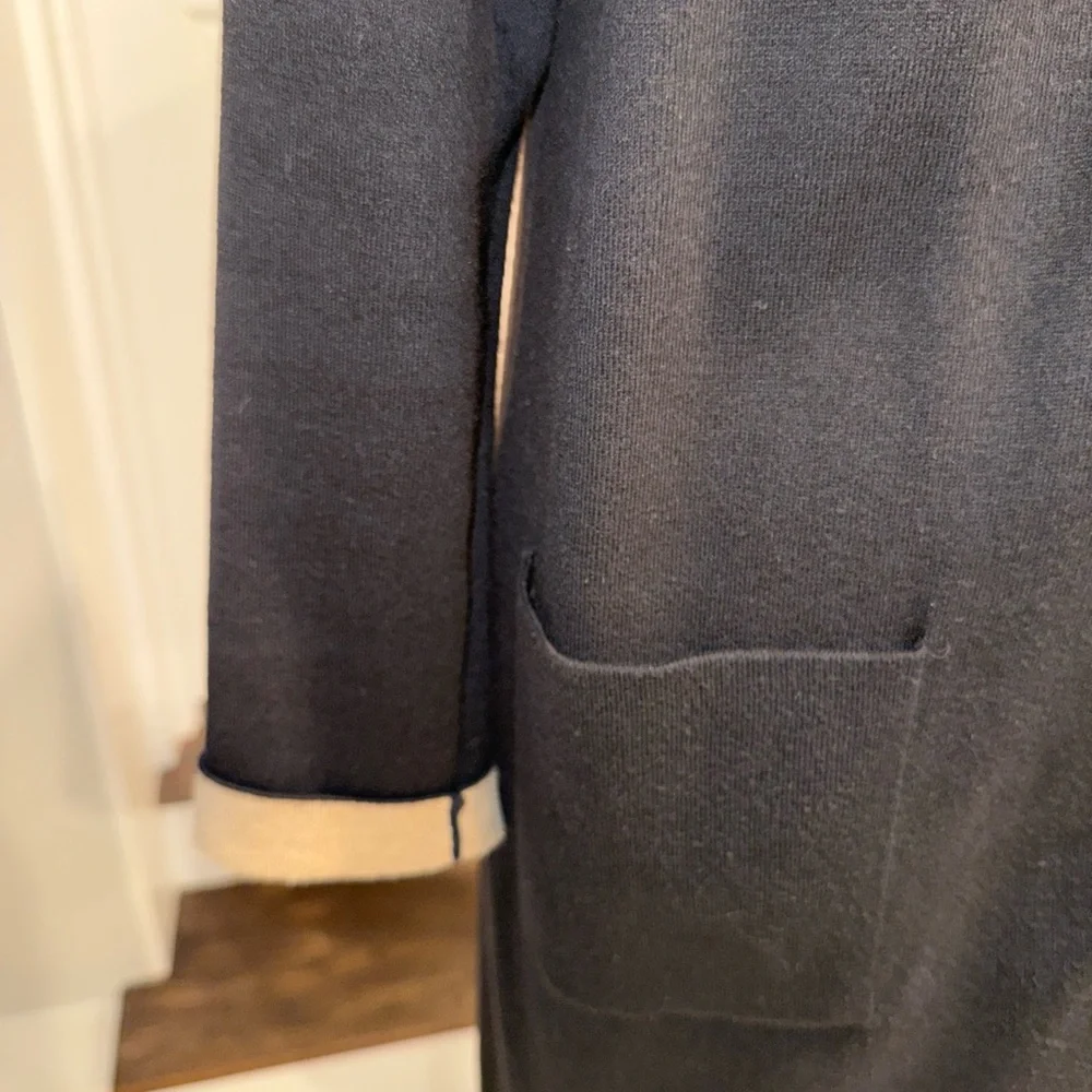 J Jill Sweater Women Small Majestic Reversible Doublefaced Duster Cardigan - Picture 9 of 16